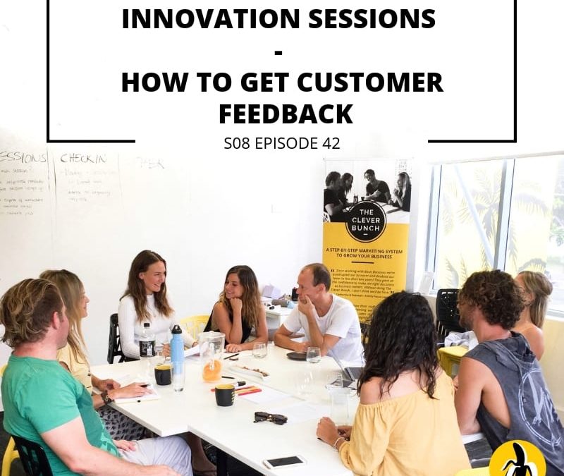 Innovation sessions for small business marketing and gathering customer feedback.