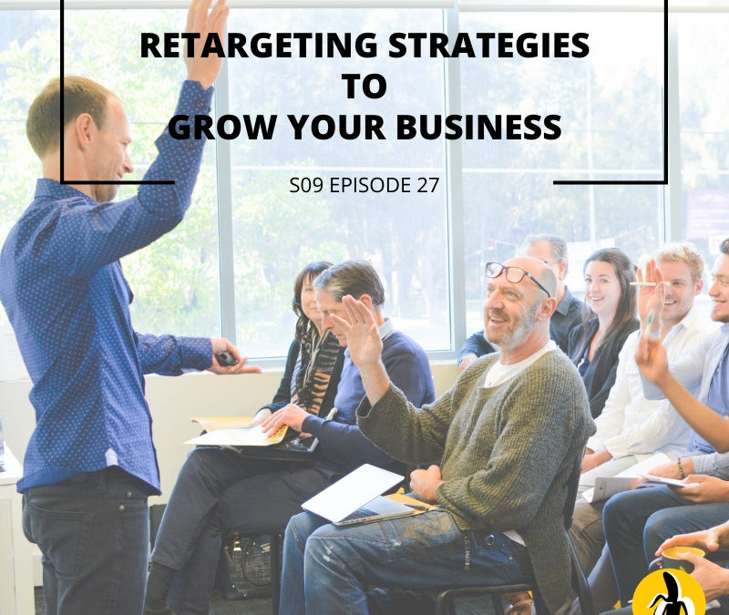 A small business marketing workshop where a group of people in a room discuss retargeting strategies to grow their businesses.