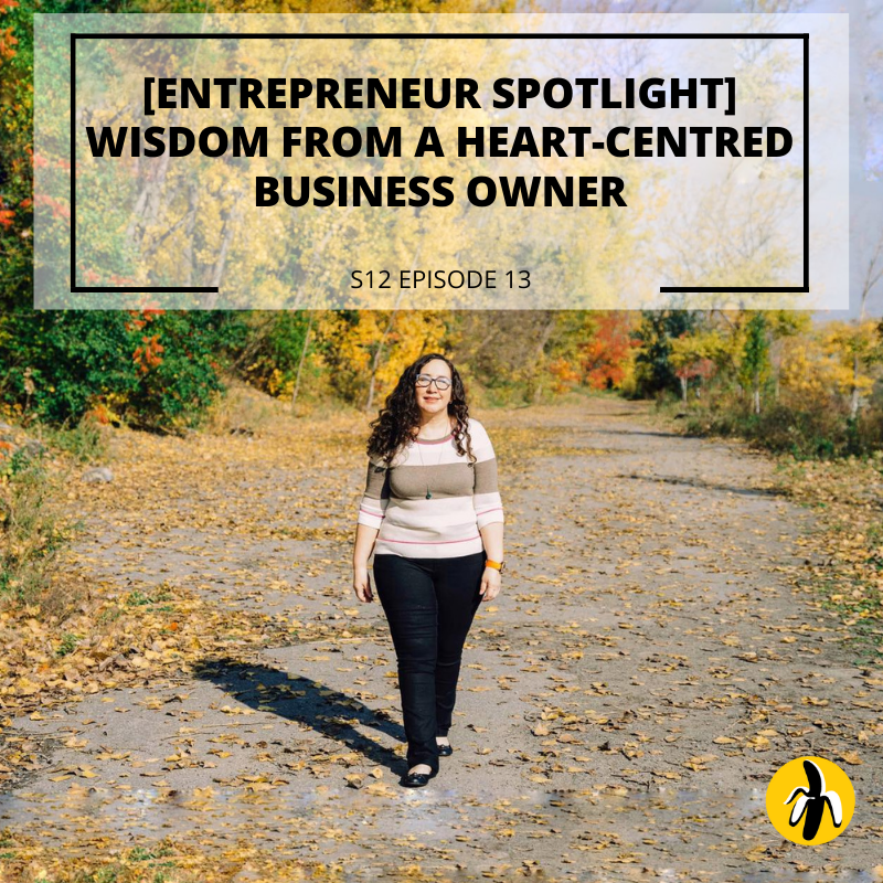 Entrepreneur spotlight wisdom from a heart centered business owner, specializing in small business marketing.