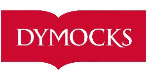 The dymocks logo displayed on a white background for small business marketing.