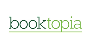 Booktopia logo showcased on a white background for effective marketing.