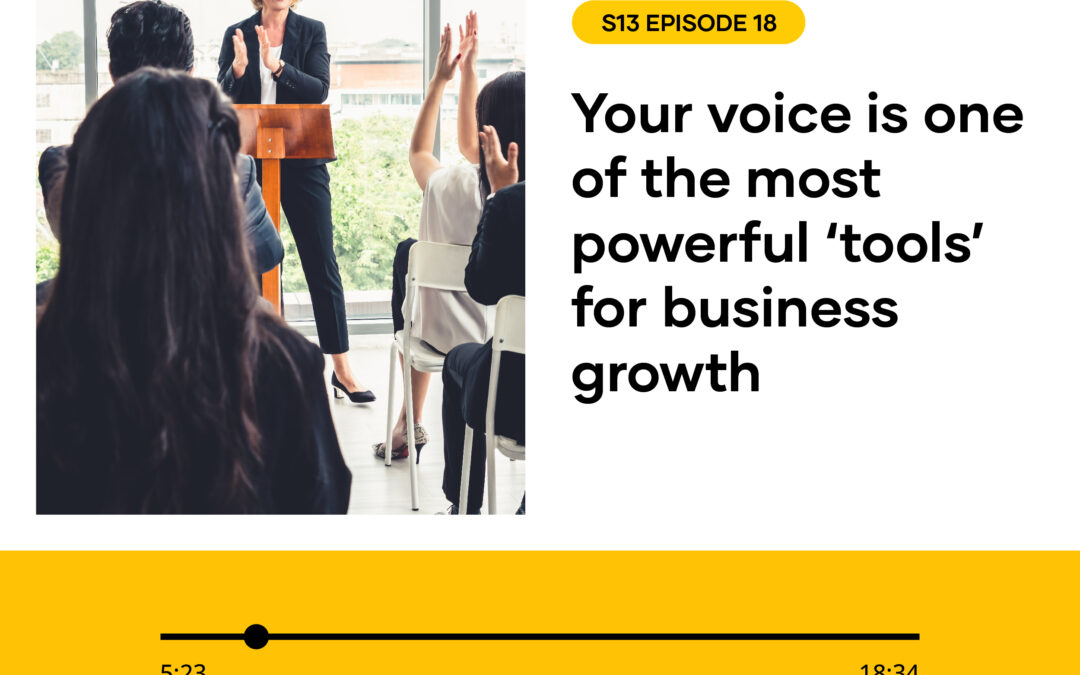 S13 EPISODE 18: Your voice is one of the most powerful ‘tools’ for business growth